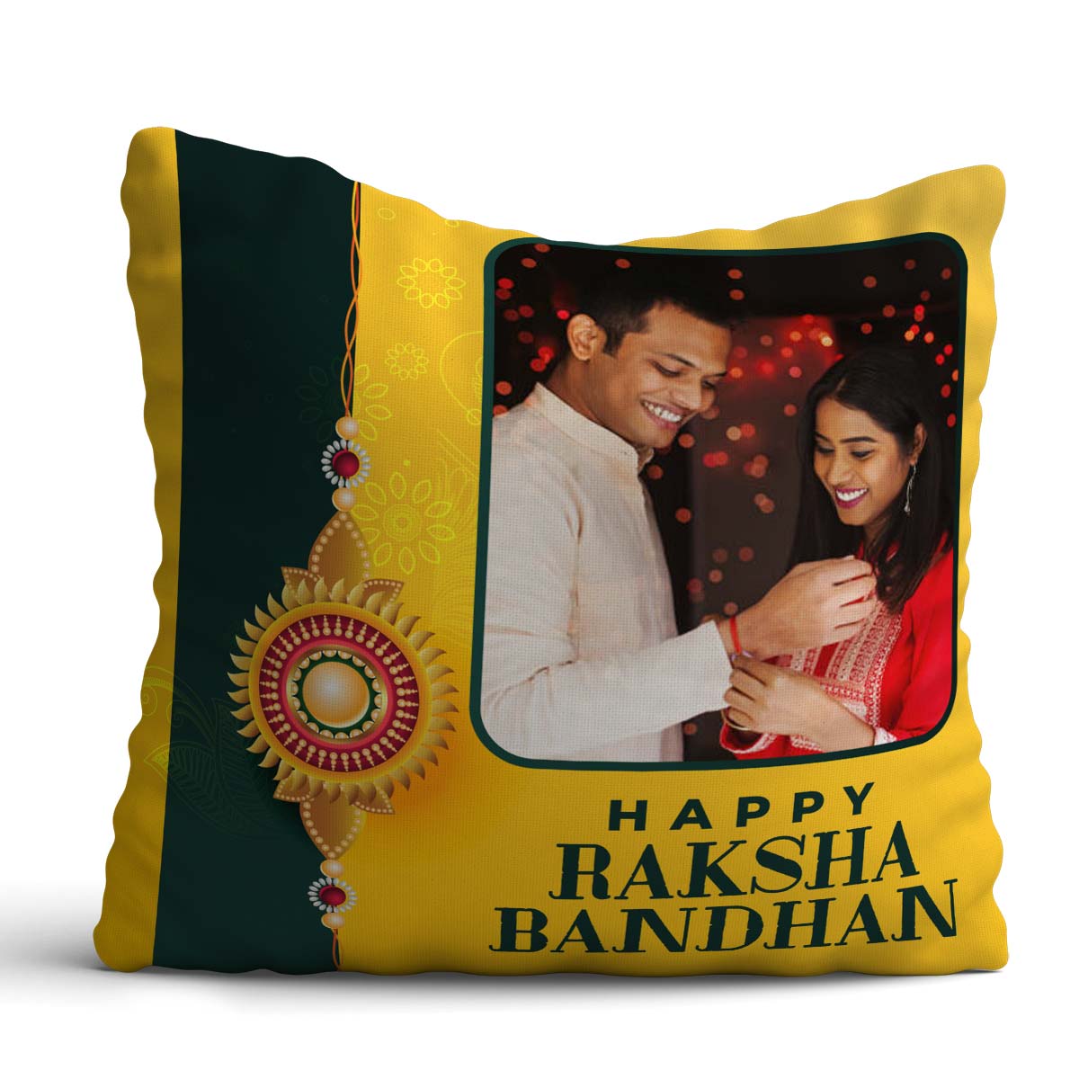 Customized Happy Rakshabandhan Cushion