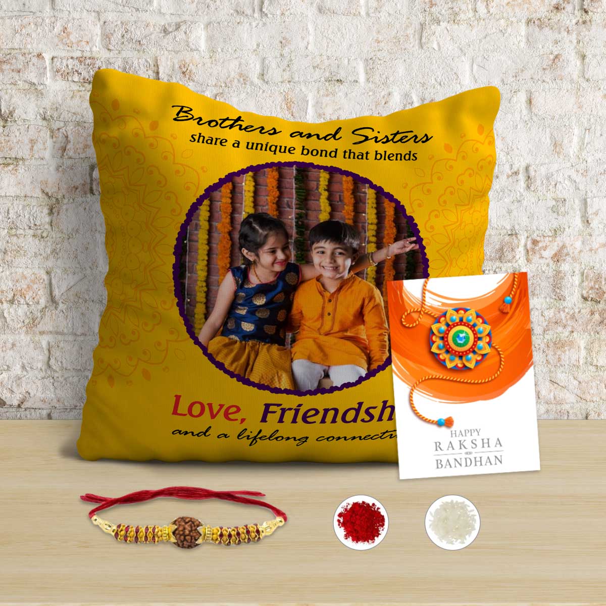 Order Customized Brother & Sister Love & Friendship Cushion online at