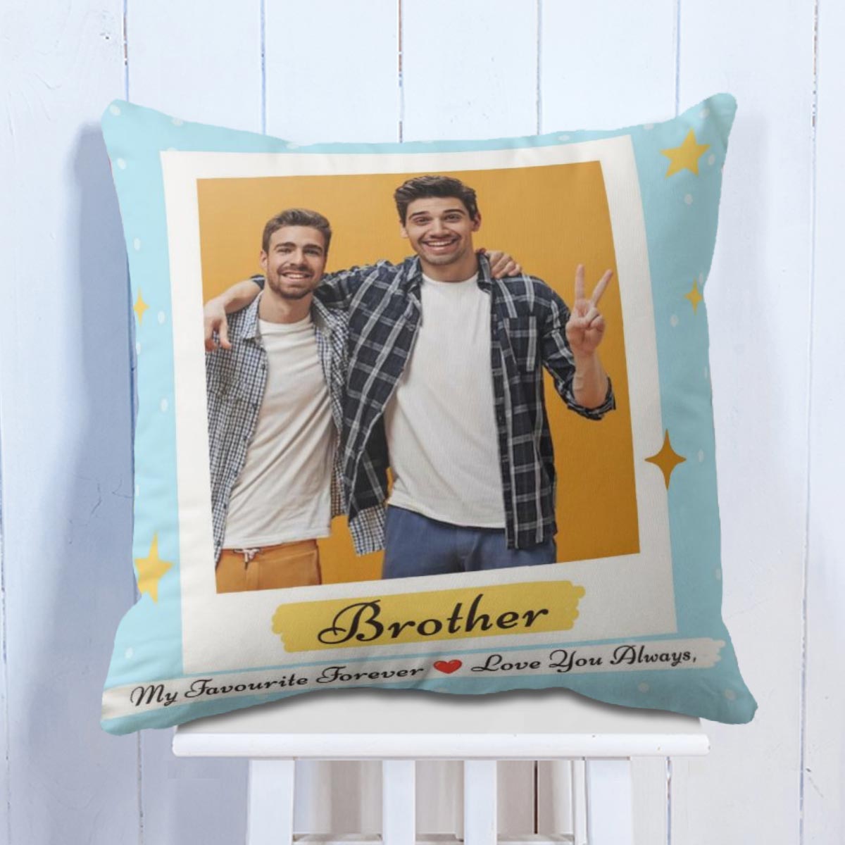 Personalised Brother Love you Forever Cushion