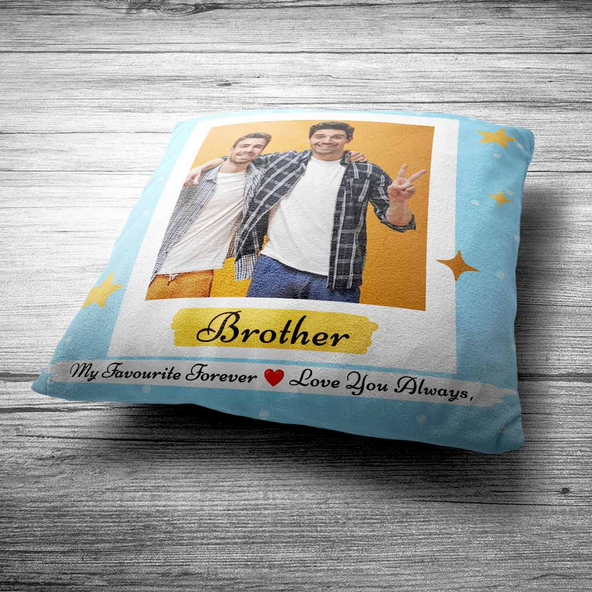 Personalised Brother Love you Forever Cushion