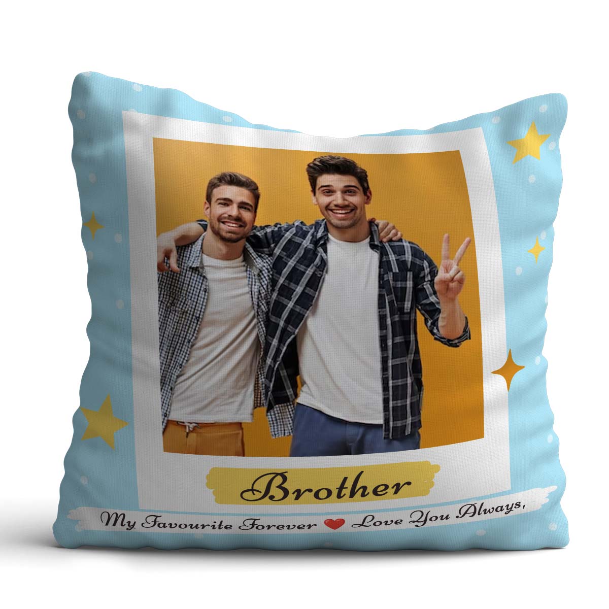 Personalised Brother Love you Forever Cushion