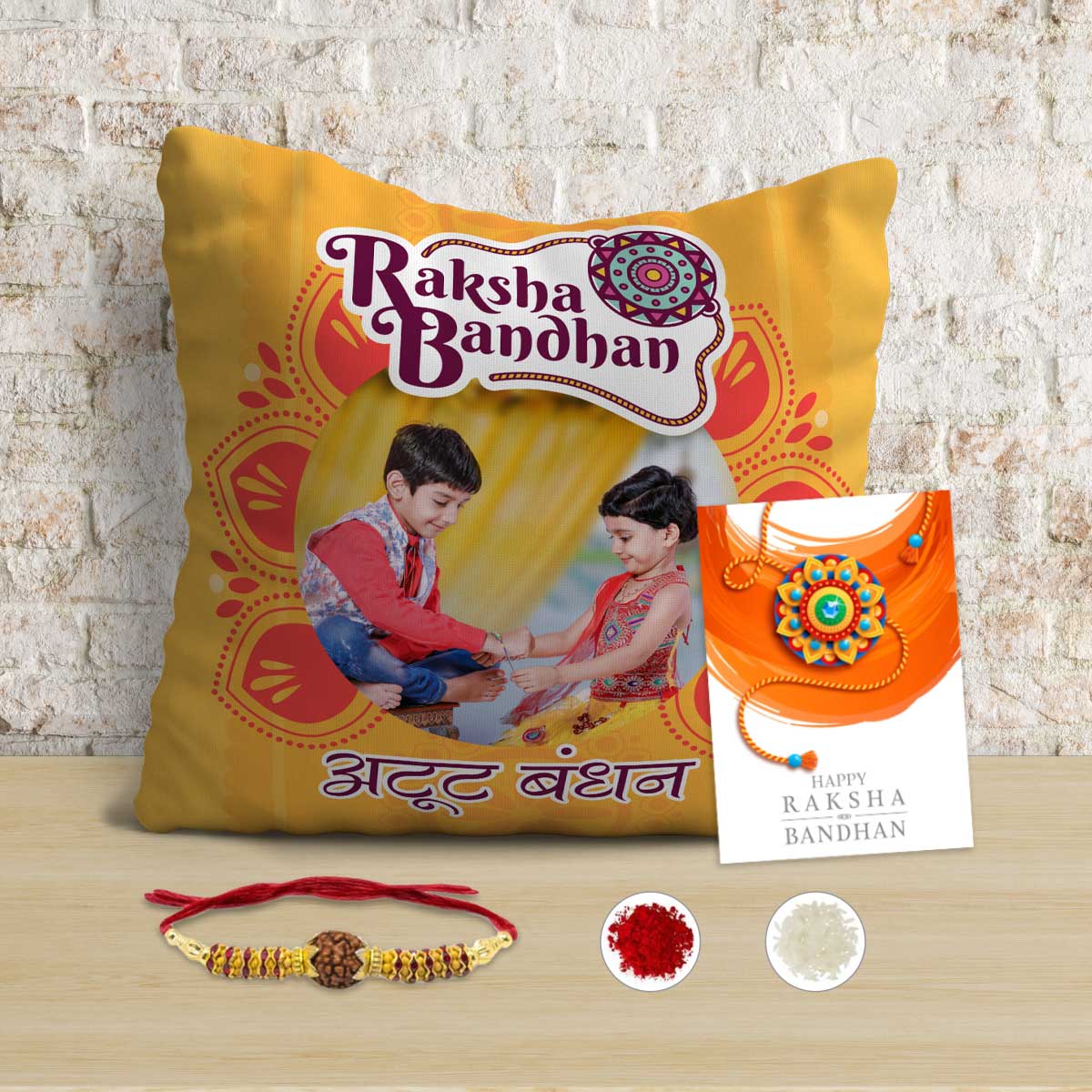 Personalised Rakshabandhan Atut Bandhan Cushion