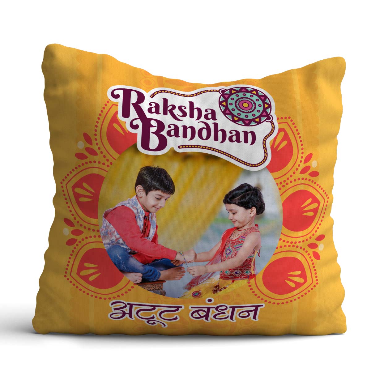 Personalised Rakshabandhan Atut Bandhan Cushion