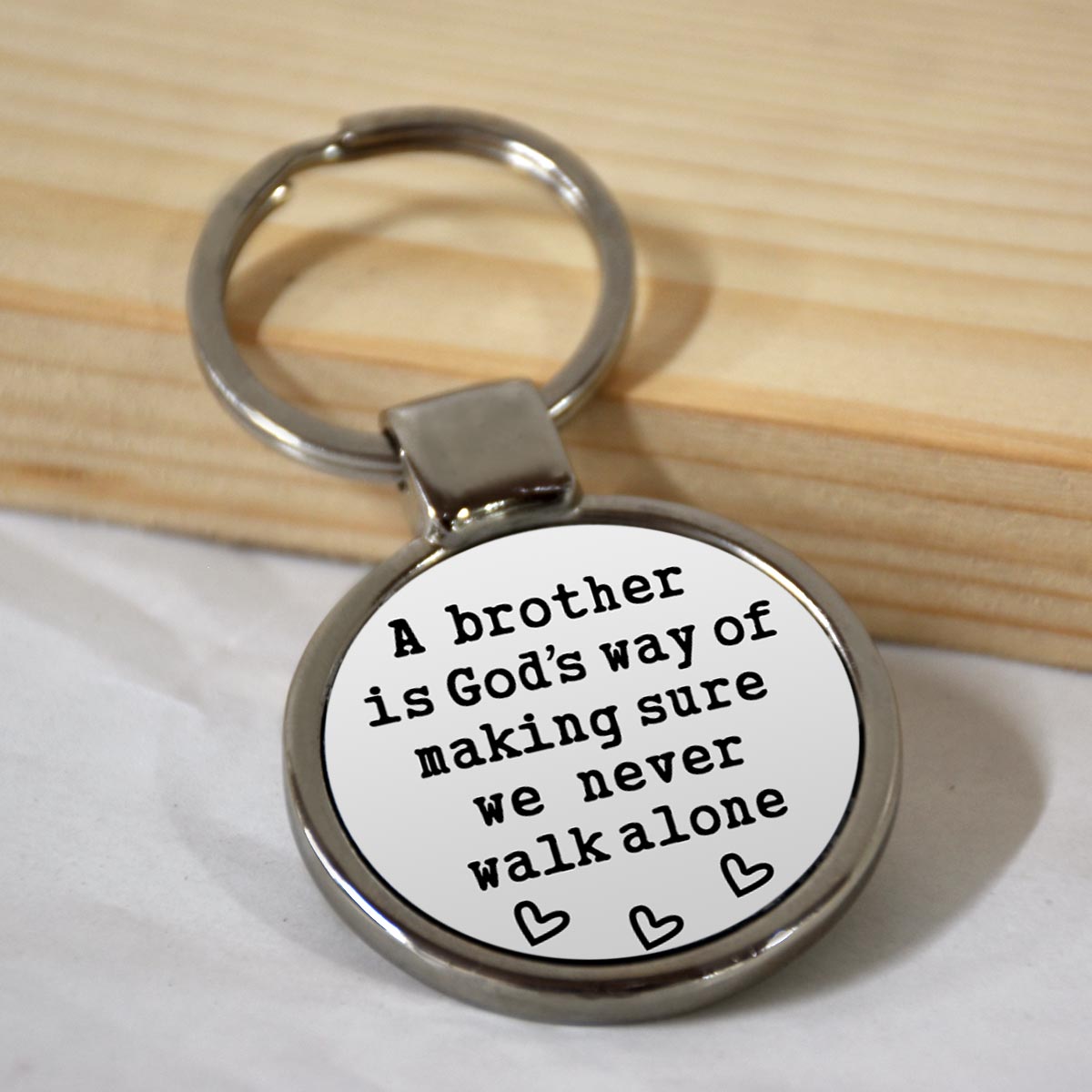 Brother's Guardian Metal Keychain-1