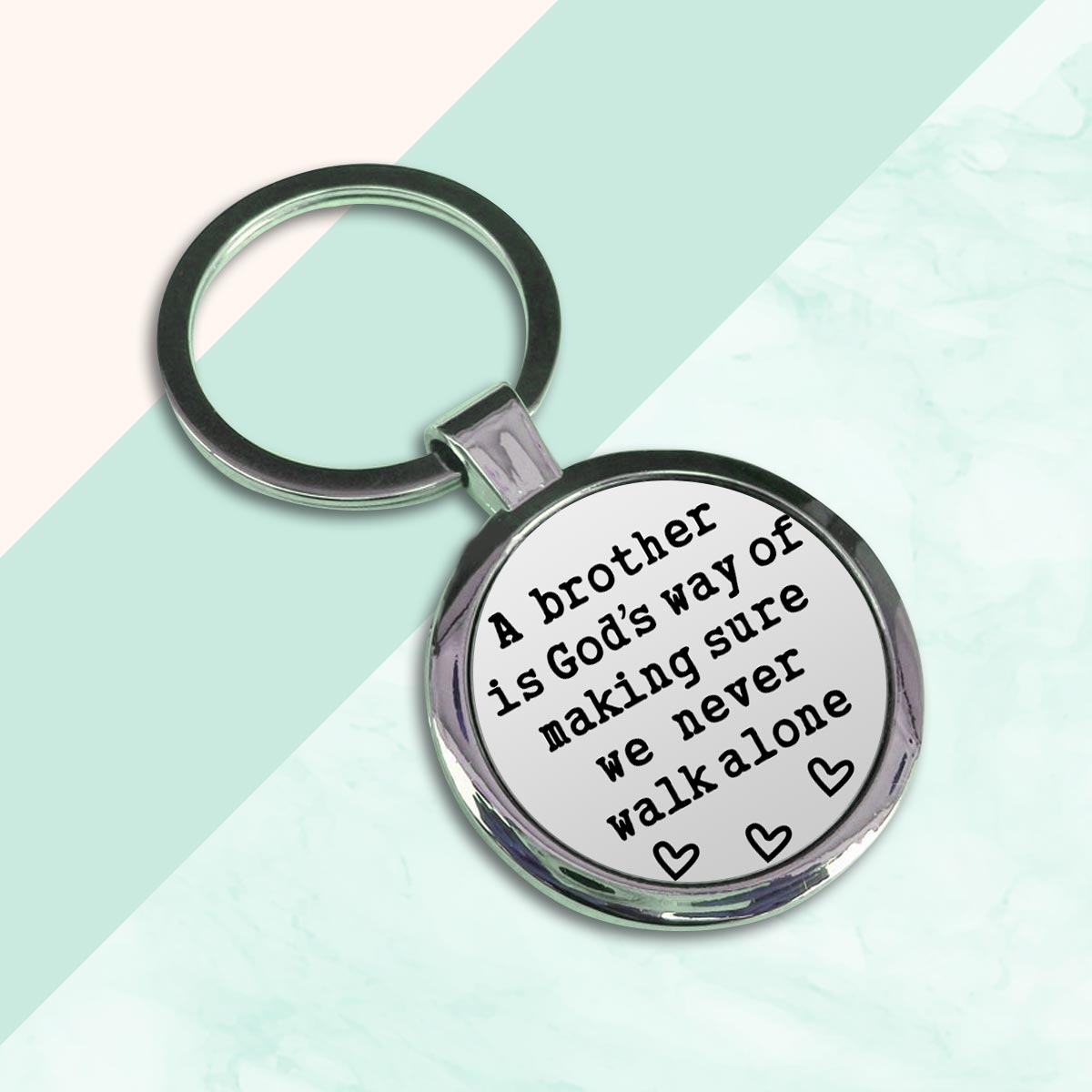 Brother's Guardian Metal Keychain-2