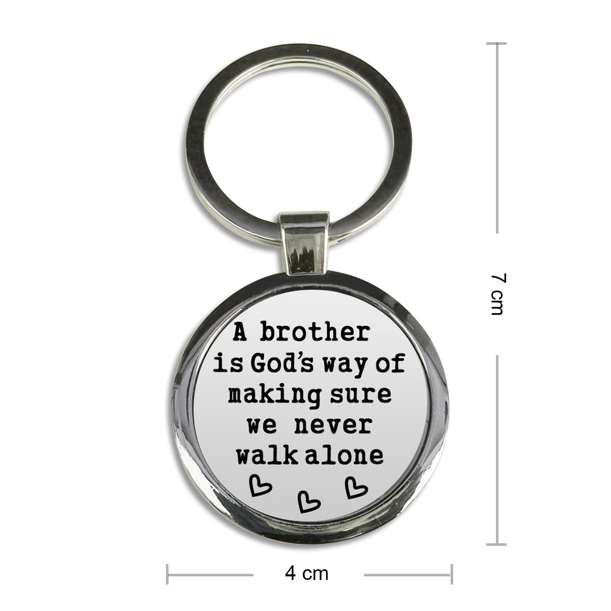 Brother's Guardian Metal Keychain-6