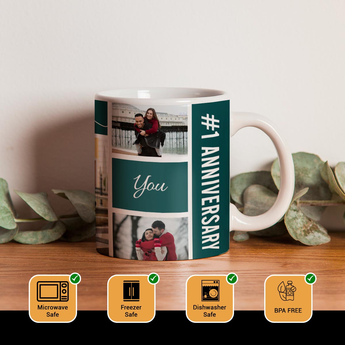 Customized Anniversary Coffee Mug for Married Couple-3