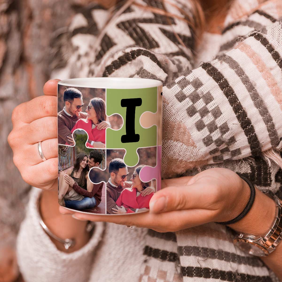 Personalized You Complete Me Couple Coffee Mug for Valentine's Day-2
