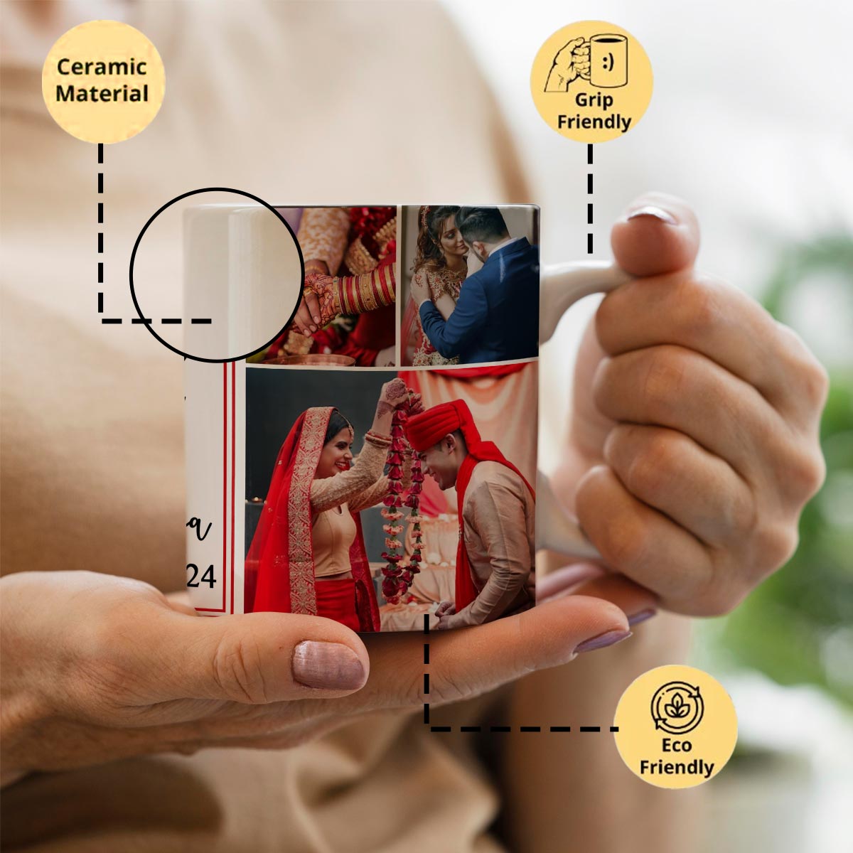 Personalized Valentine's Keepsake Coffee Mug for Couple-2