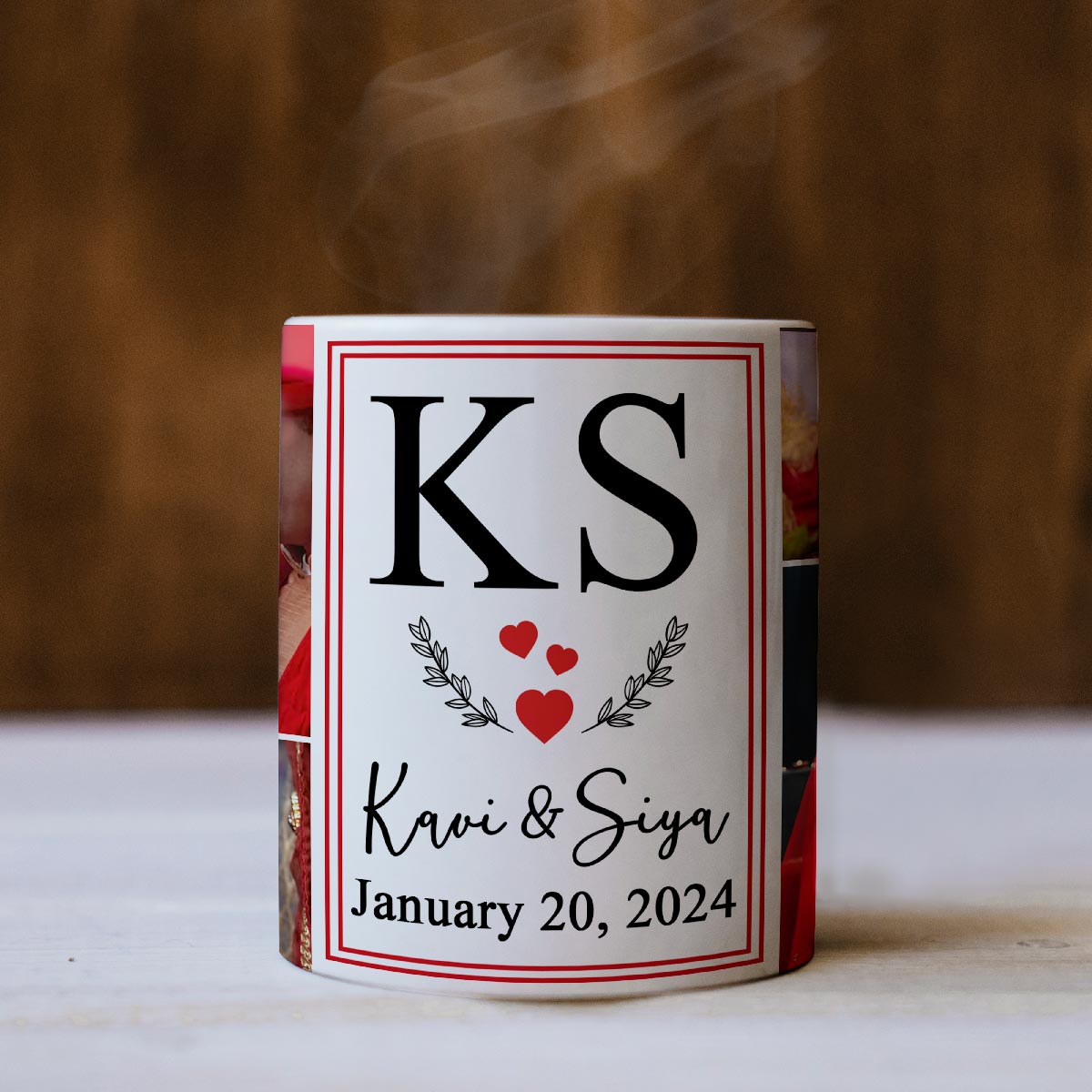 Personalized Valentine's Keepsake Coffee Mug for Couple-5