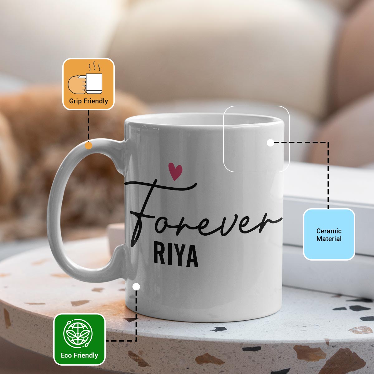 Personalised Forever Together Coffee Mug