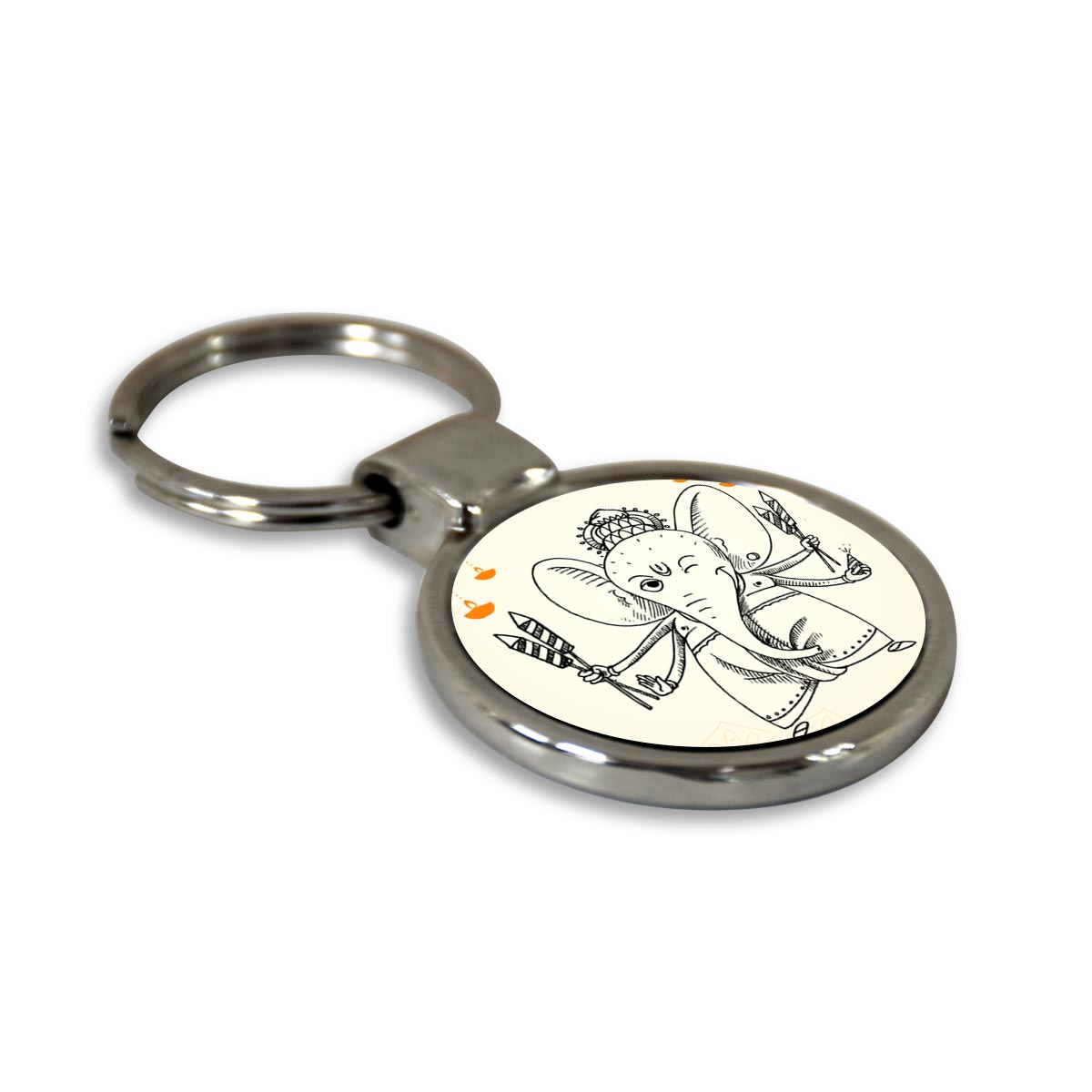 Shree Ganesha Metal Keychain-4