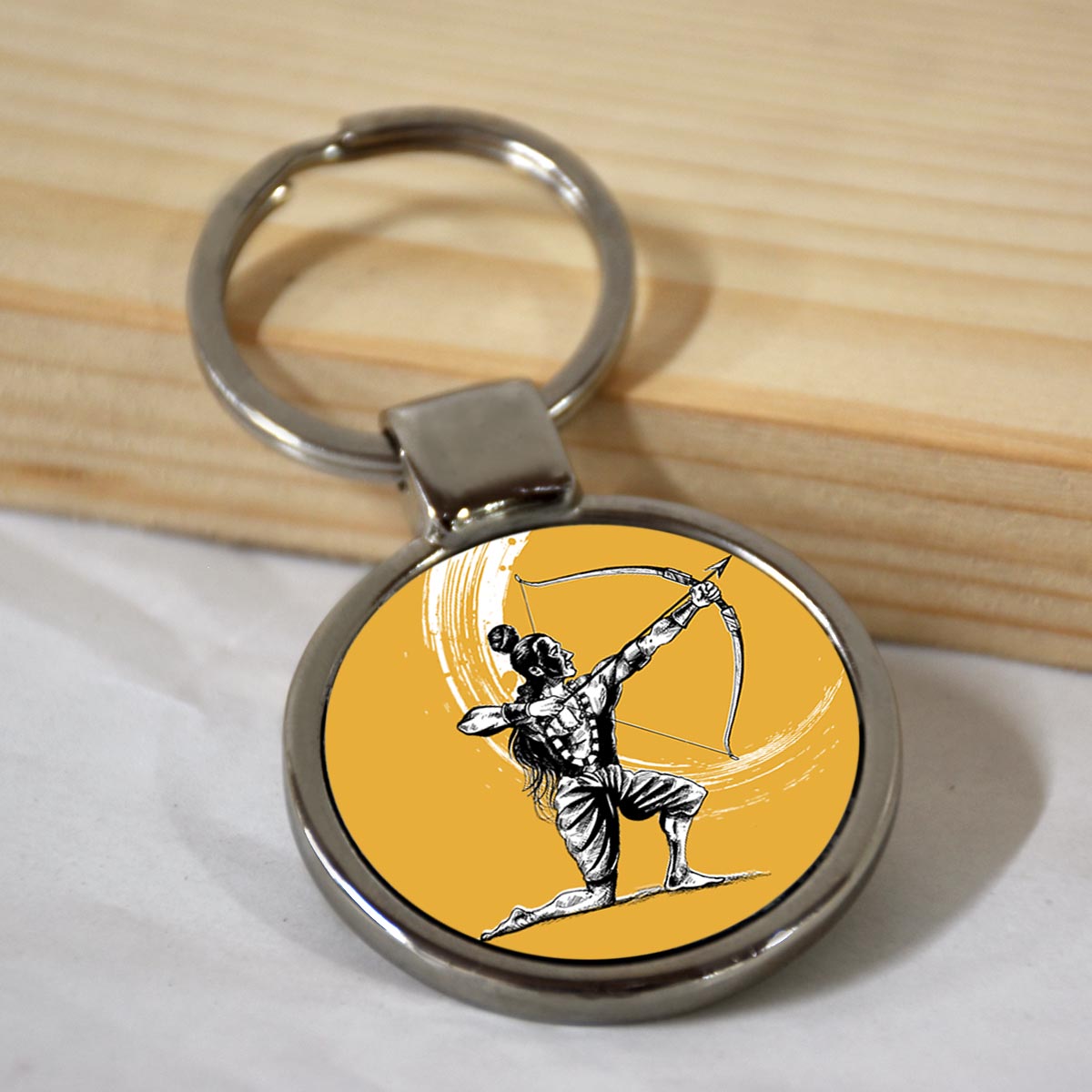 Jai Shree Ram Metal Keychain-1