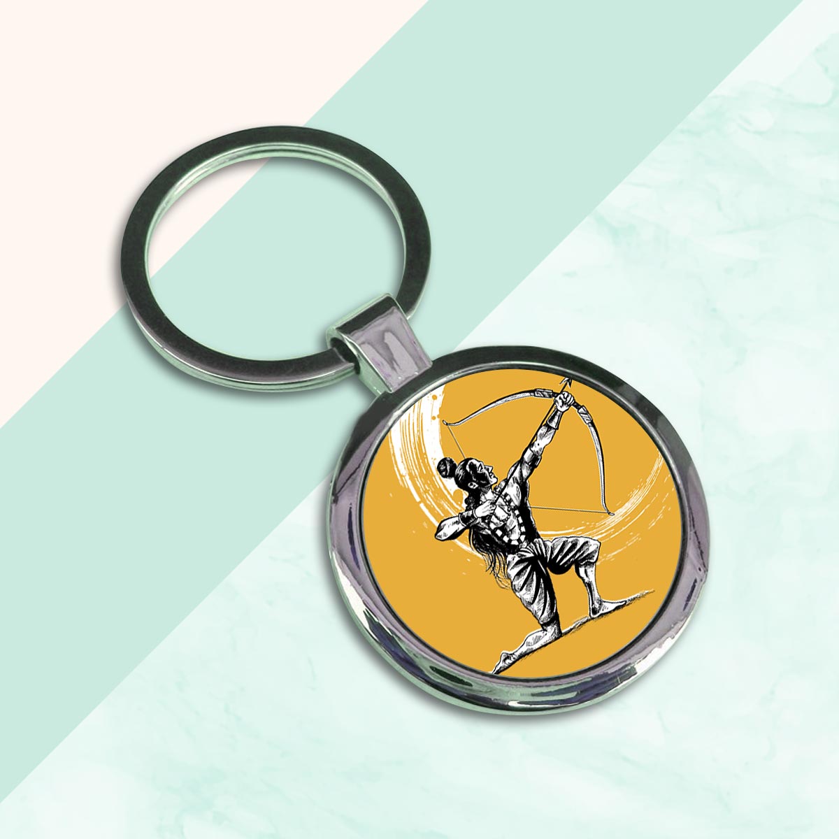 Jai Shree Ram Metal Keychain