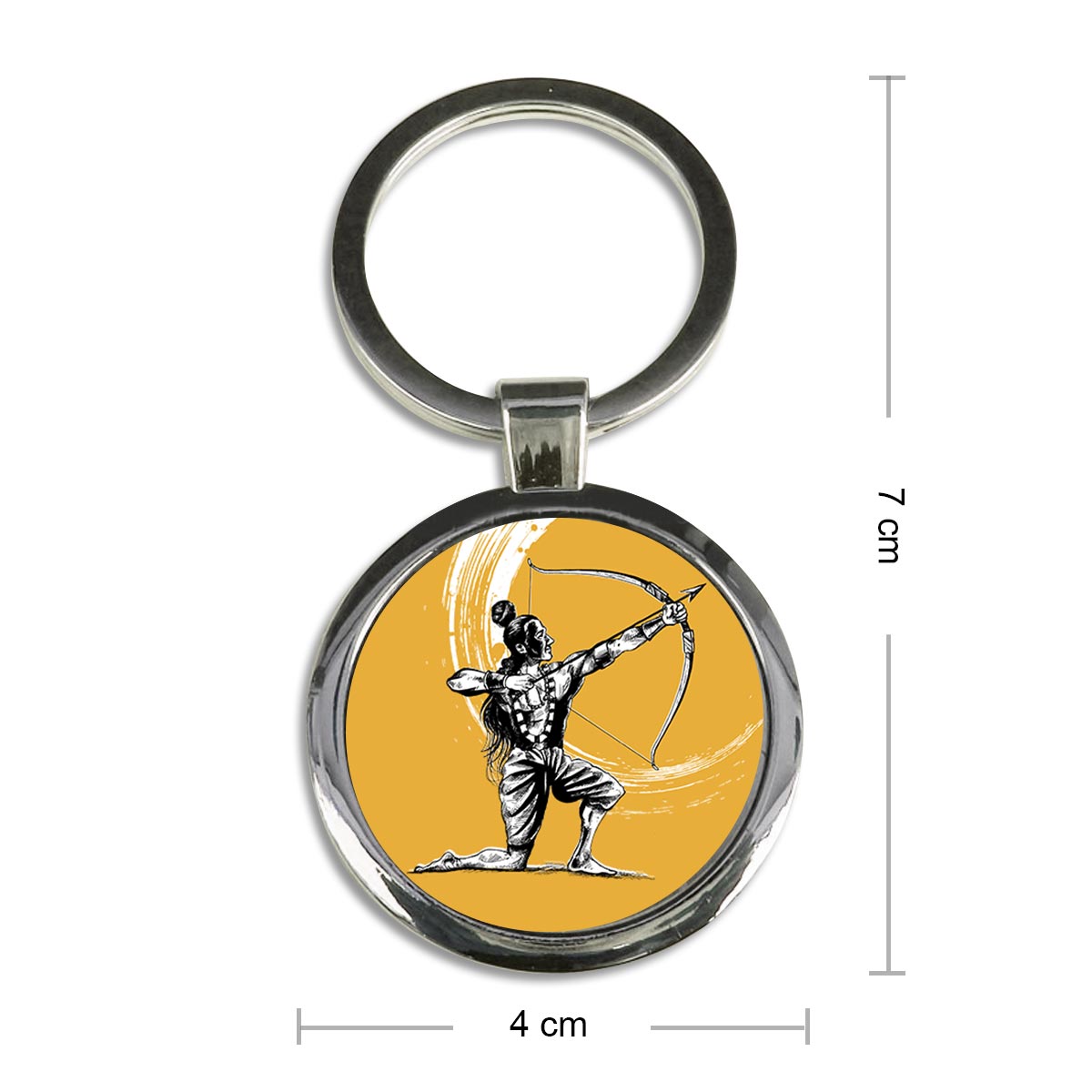 Jai Shree Ram Metal Keychain-6