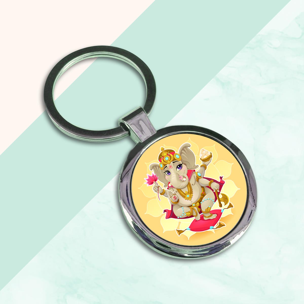 Lambodara Metal Keychain-2