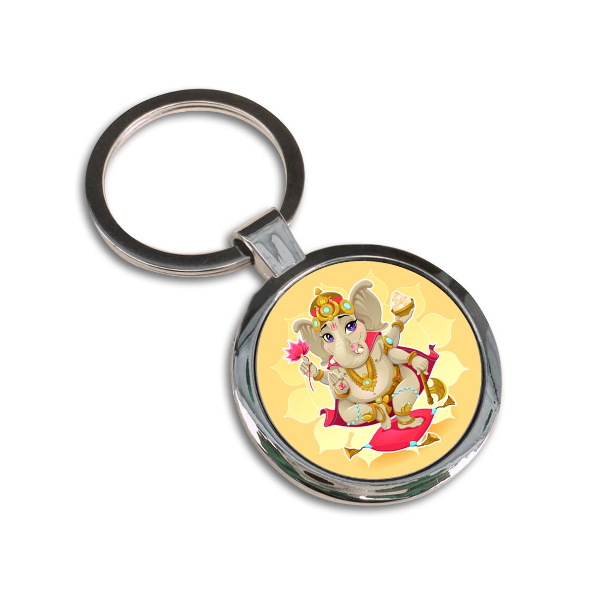 Lambodara Metal Keychain-3