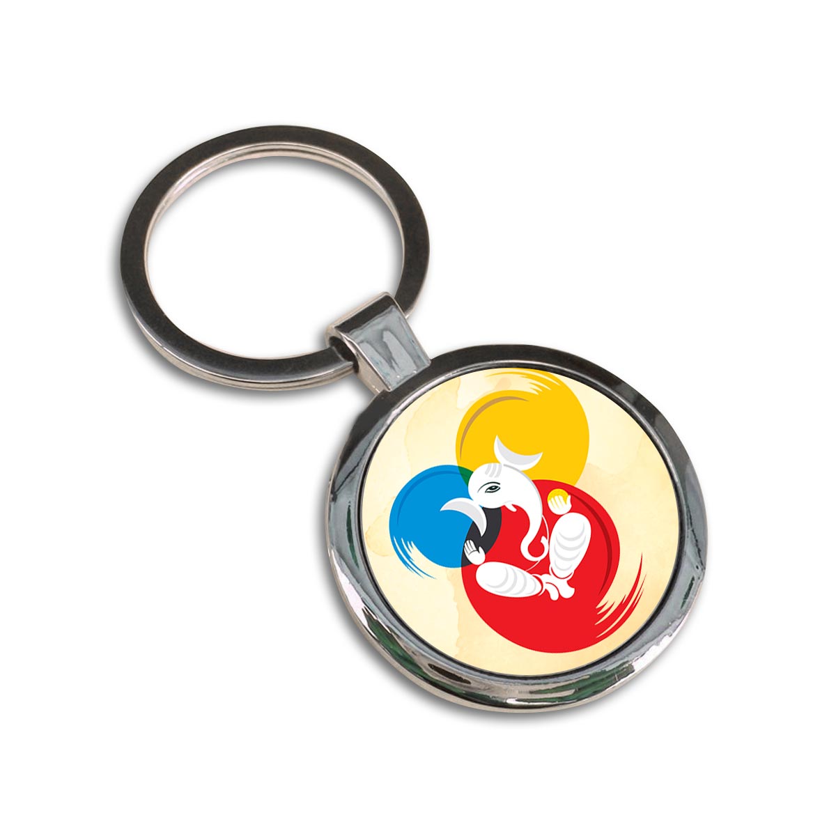 Ganesha Ji Metal Keychain-3