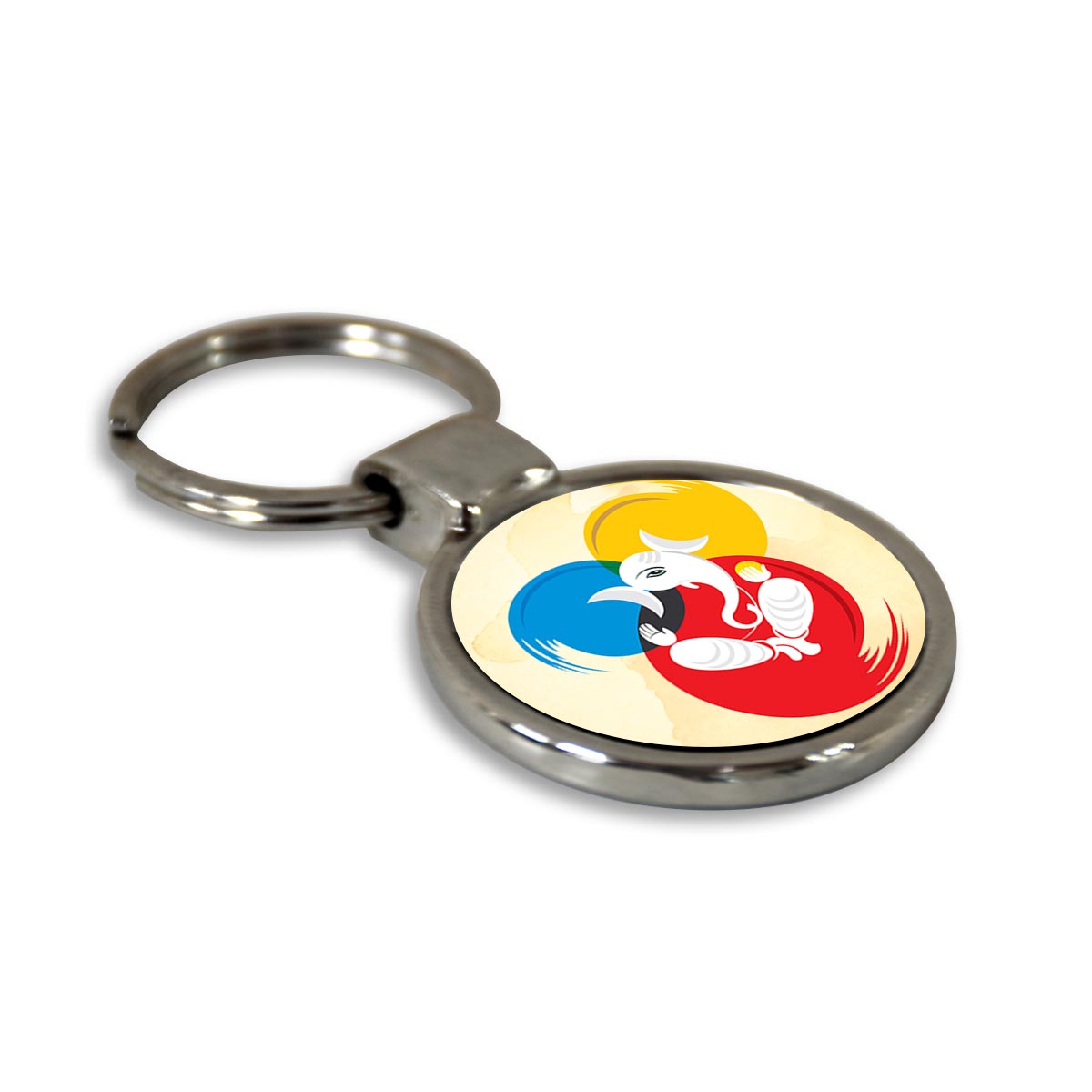 Ganesha Ji Metal Keychain-4