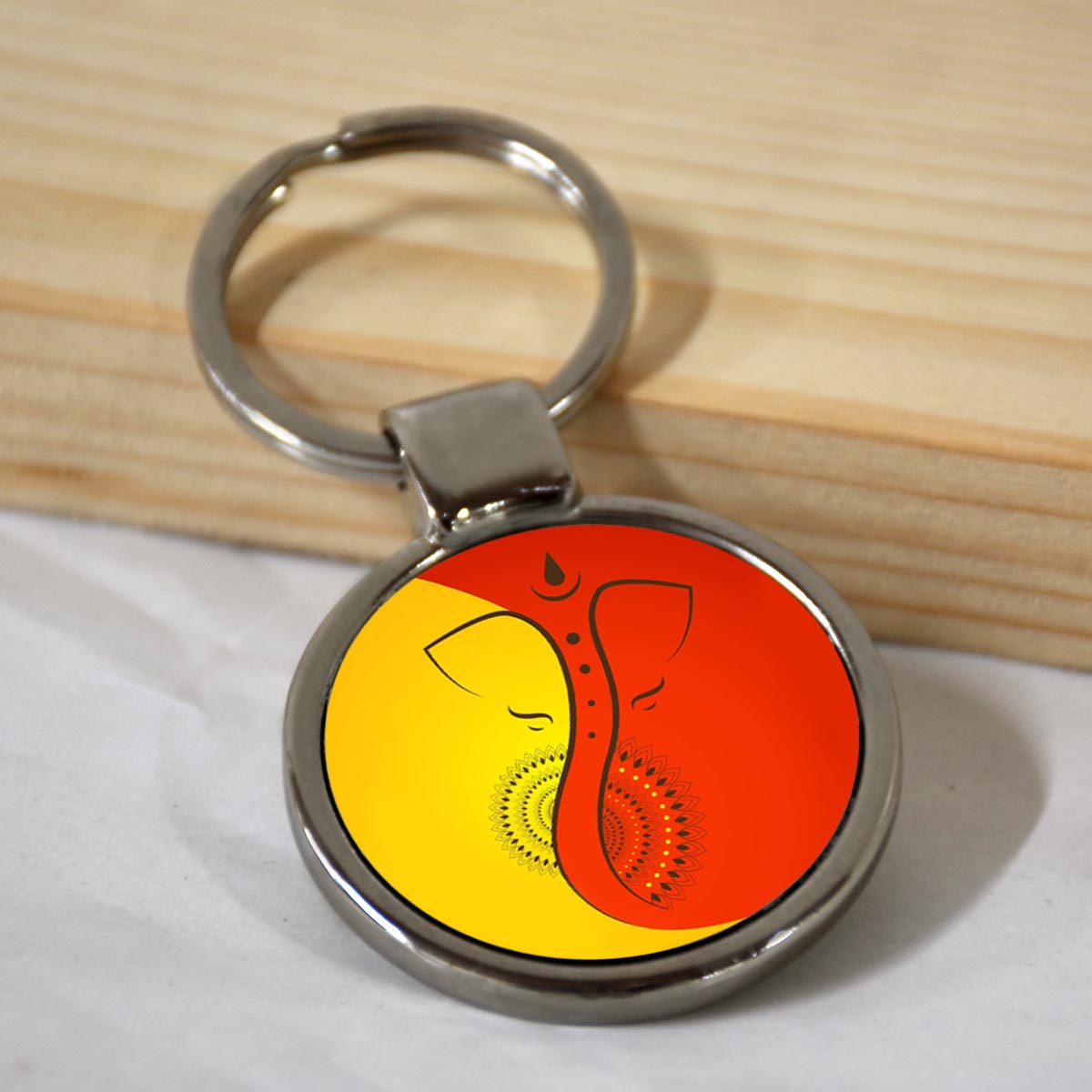 Vighneshvara Metal Keychain-1