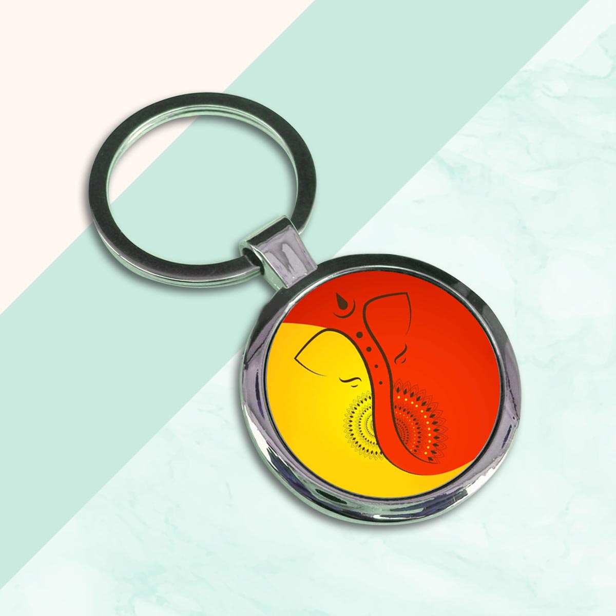 Vighneshvara Metal Keychain-2