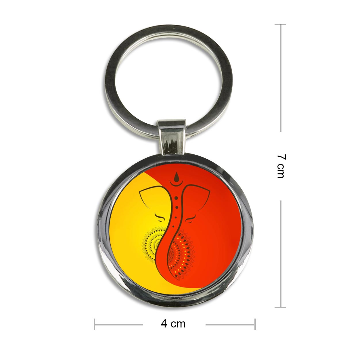 Vighneshvara Metal Keychain-6