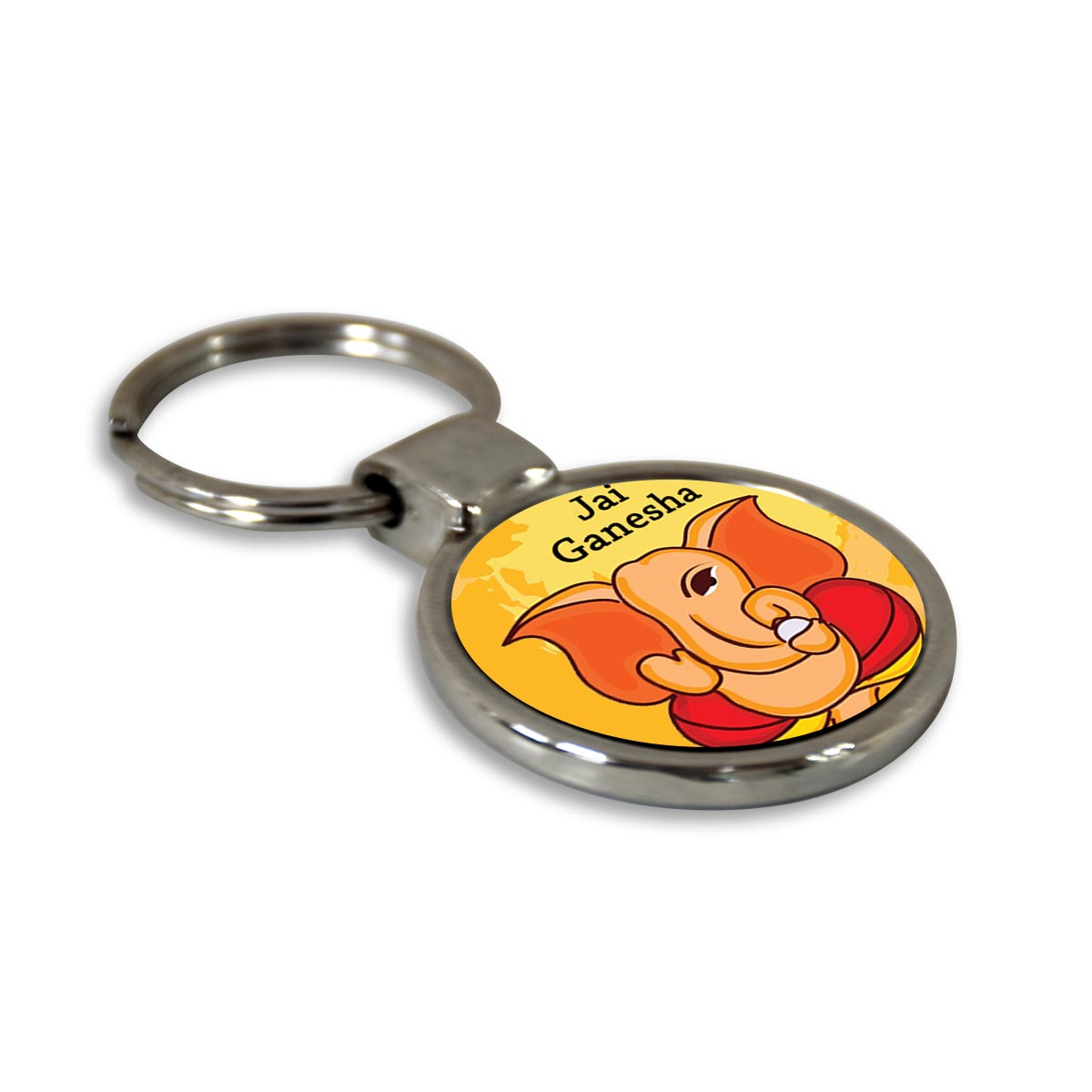 Siddhivinayaka Ganesha Metal Keychain-4