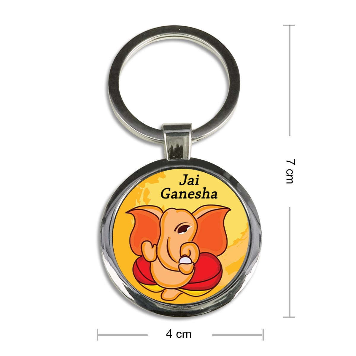 Siddhivinayaka Ganesha Metal Keychain-6