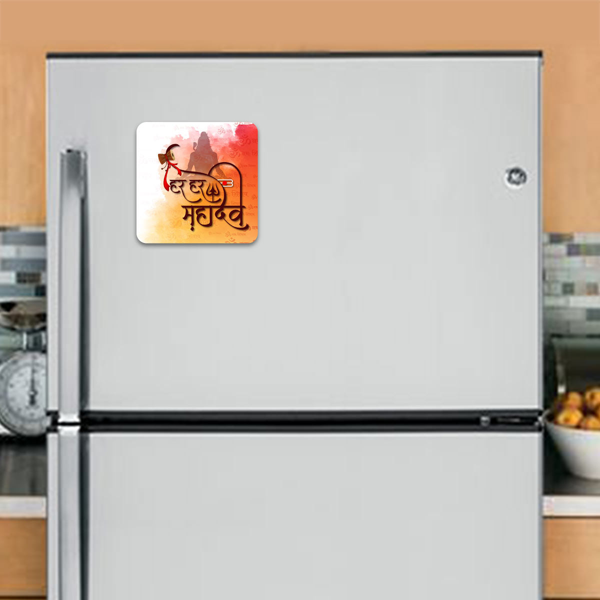 Har Har Mahadev Fridge Magnet