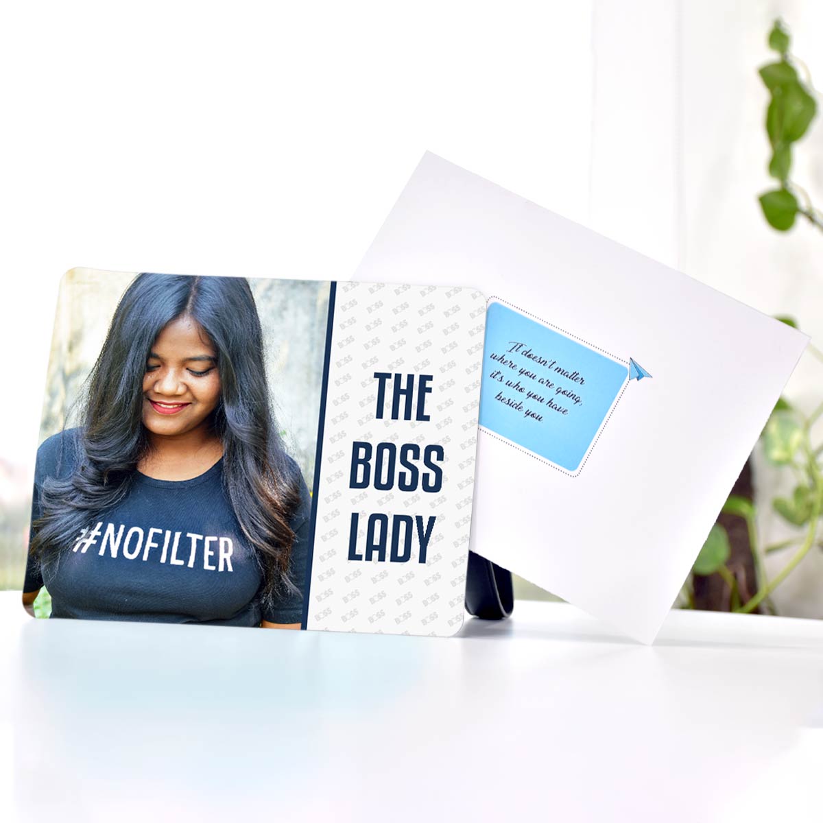 Personalised The Boss Lady Magnet-1