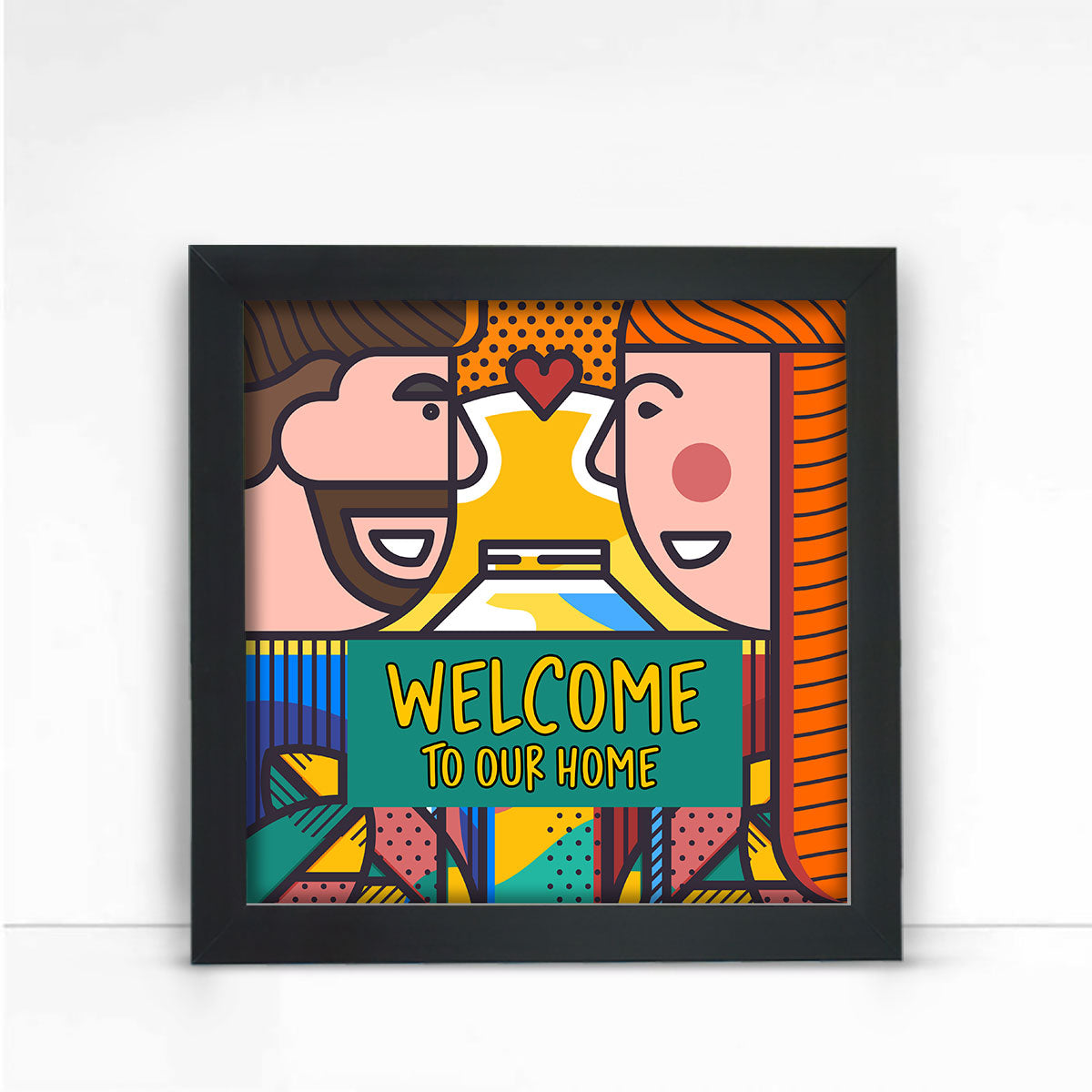Welcome To Our Home Wall Poster Frame