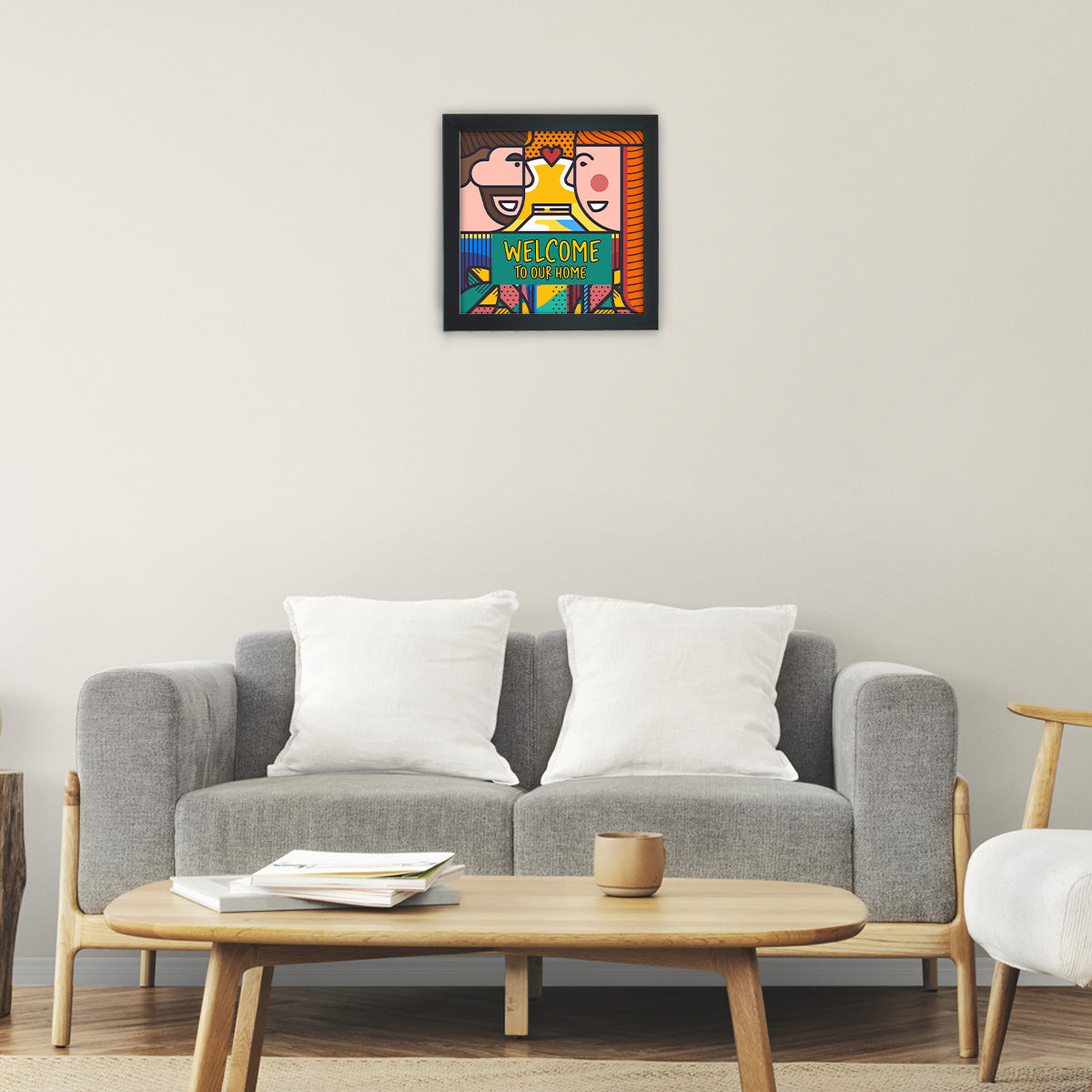 Welcome To Our Home Wall Poster Frame