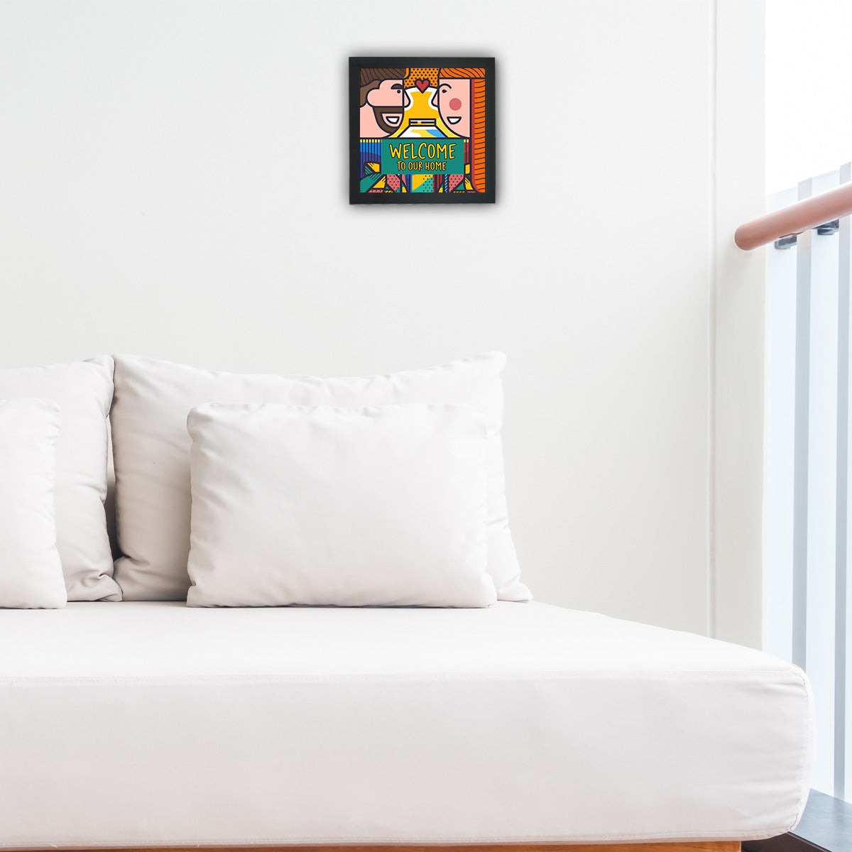 Welcome To Our Home Wall Poster Frame