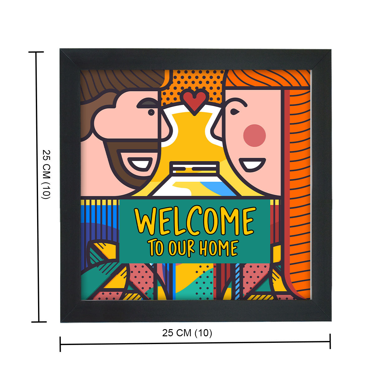 Welcome To Our Home Wall Poster Frame