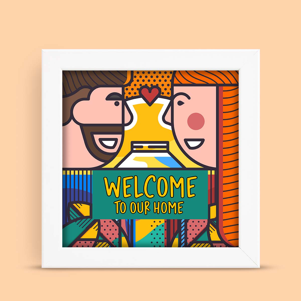 Welcome To Our Home Wall Poster Frame