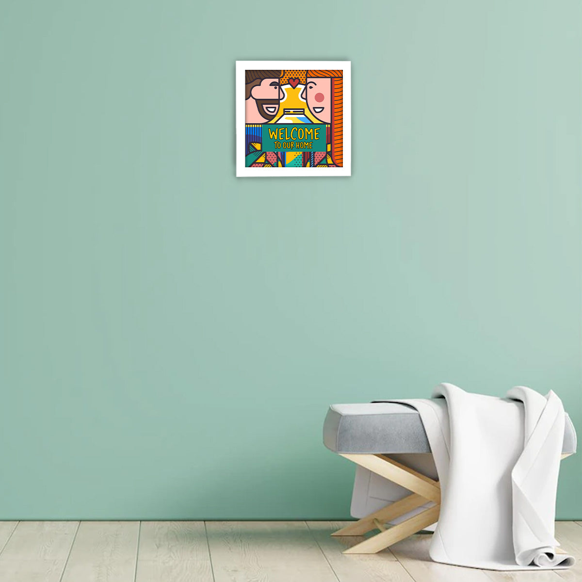 Welcome To Our Home Wall Poster Frame