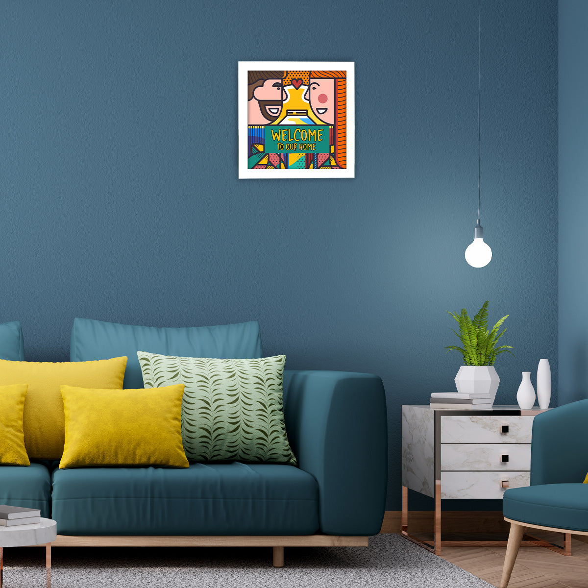 Welcome To Our Home Wall Poster Frame