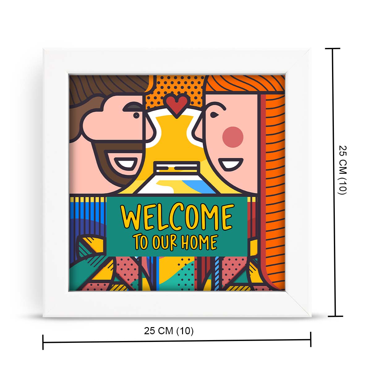 Welcome To Our Home Wall Poster Frame