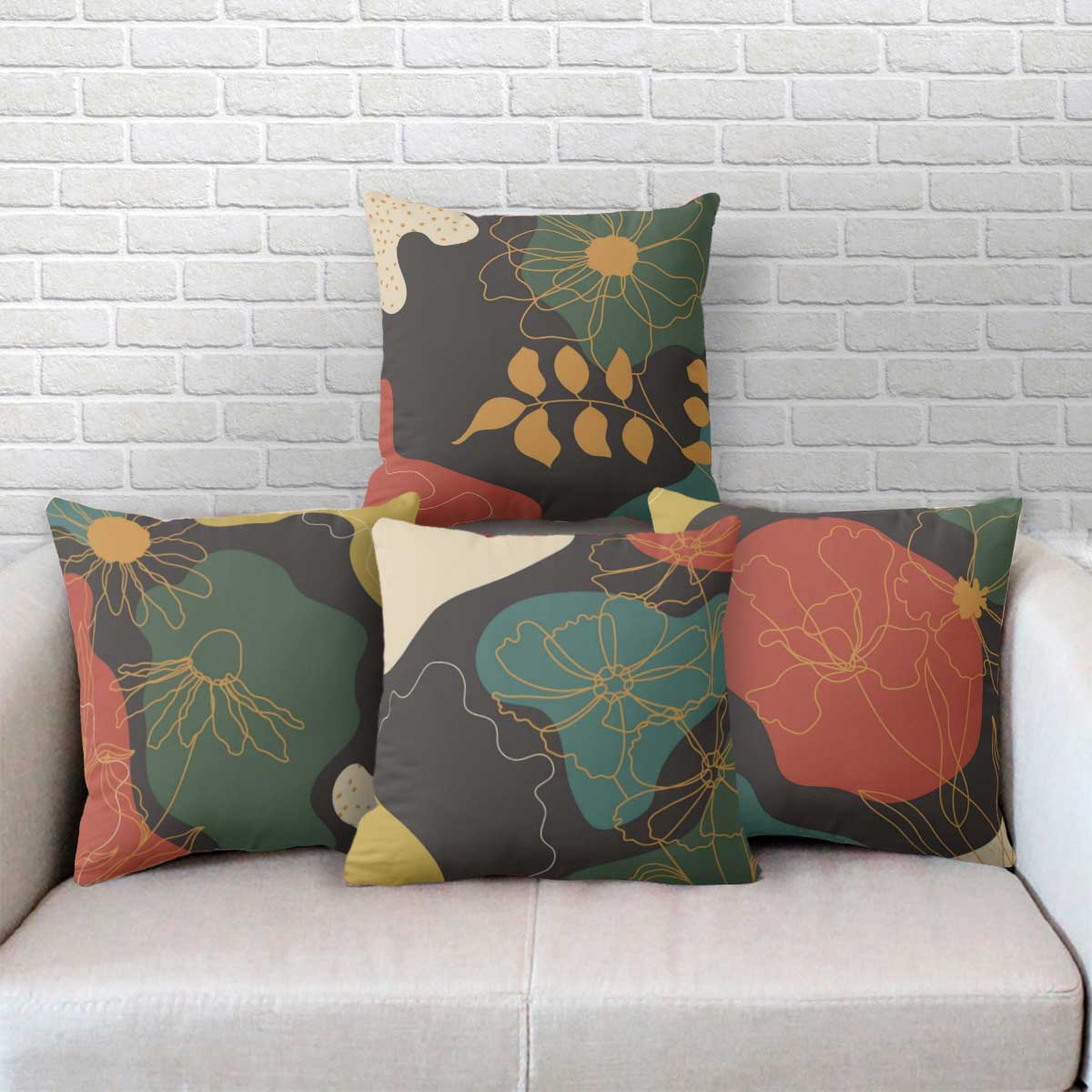 Set of 4 Harmony in Blooms Cushion