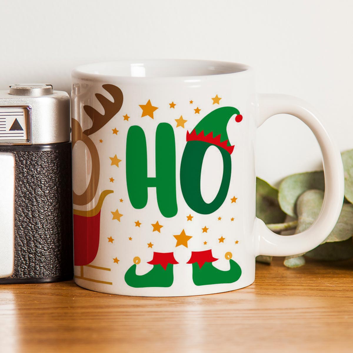Santa's Ho Ho Ho Christmas Ceramic Mug-1