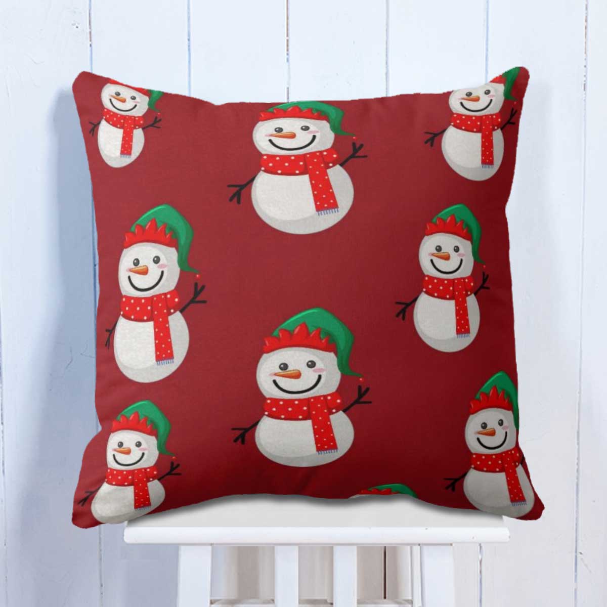 Snowman Christmas Cushion