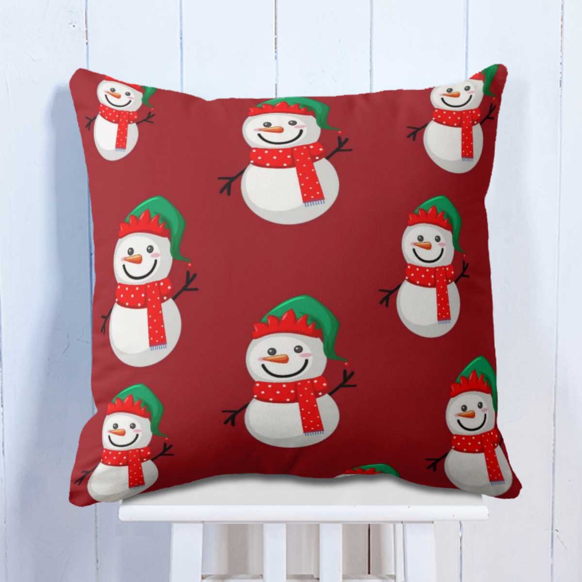Santa & Snowman Holiday Cushion Set of 3-2