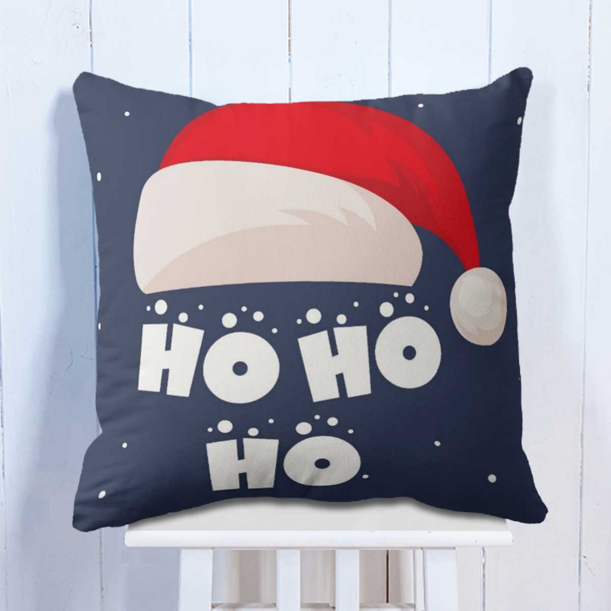 Santa & Snowman Holiday Cushion Set of 3-3