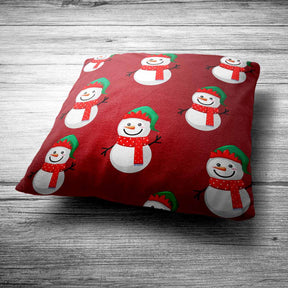 Santa & Snowman Holiday Cushion Set of 3