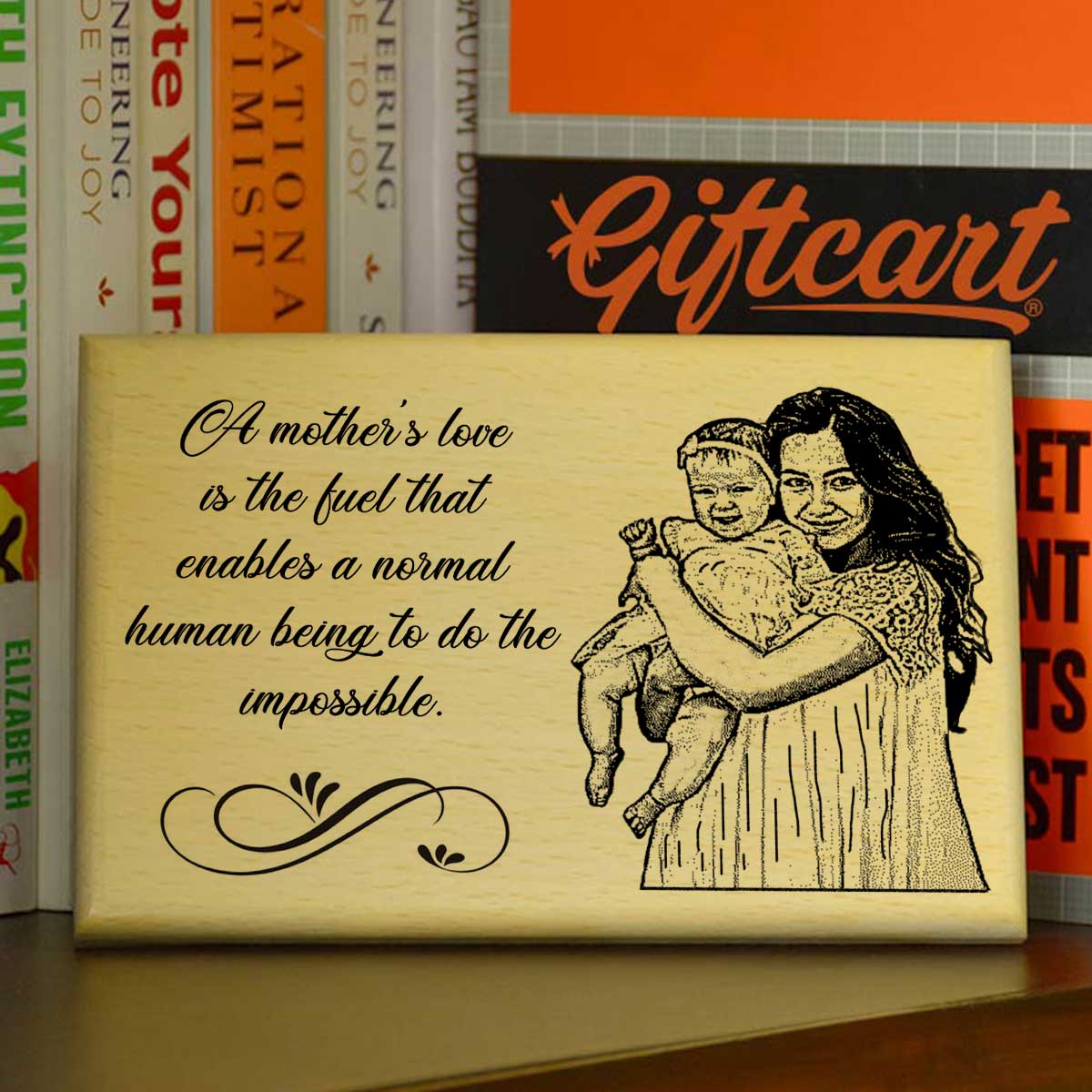 Personalized Mother's Day Engraved Wooden Photo Frame For Mom
