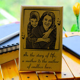 Personalized Quoted Mother's Day Engraved Wooden Photo Frame