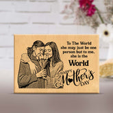 Personalised Happy Mothers Day Wooden Frame Plaque-1