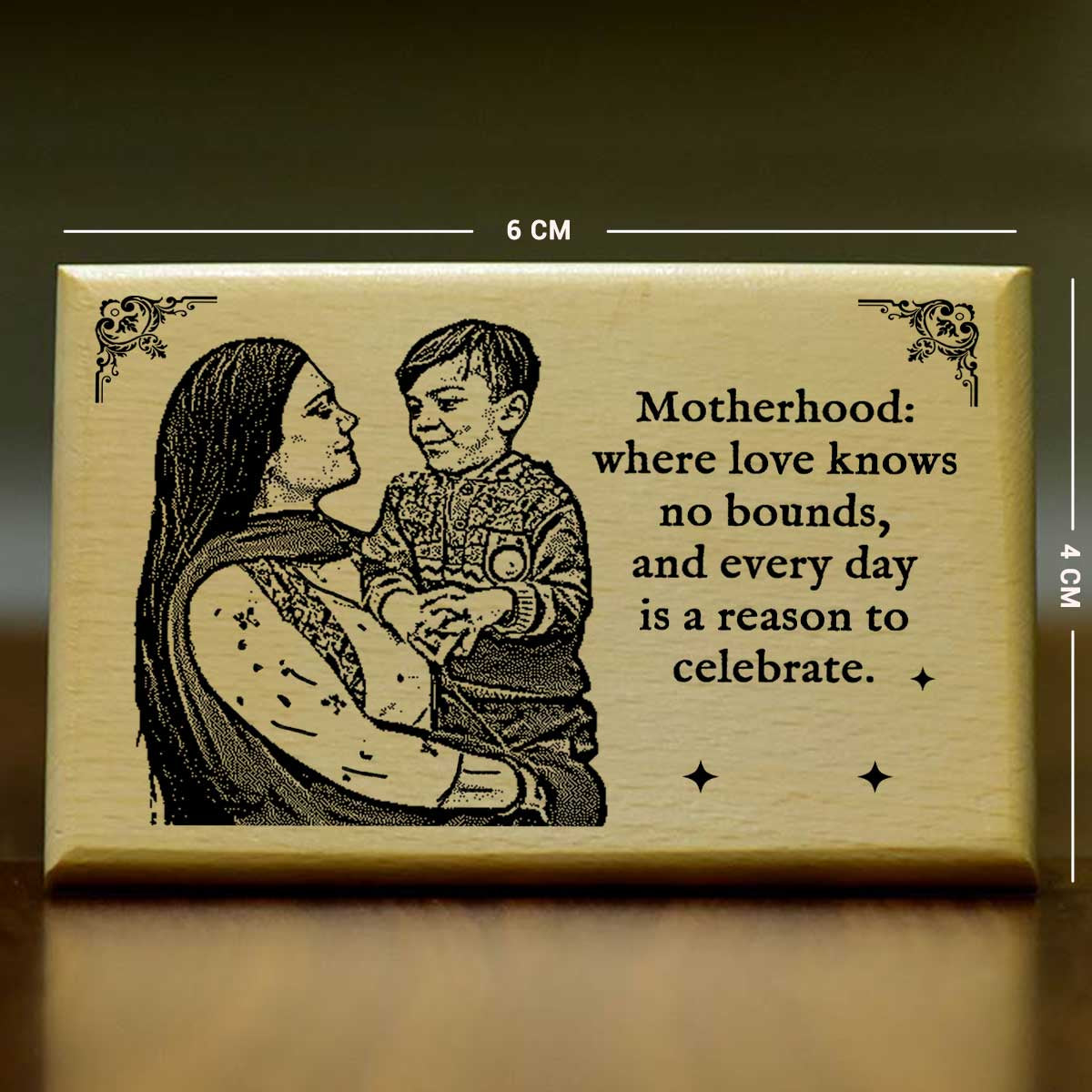 Personalized Engraved Wooden Photo Frame For Mother/mom