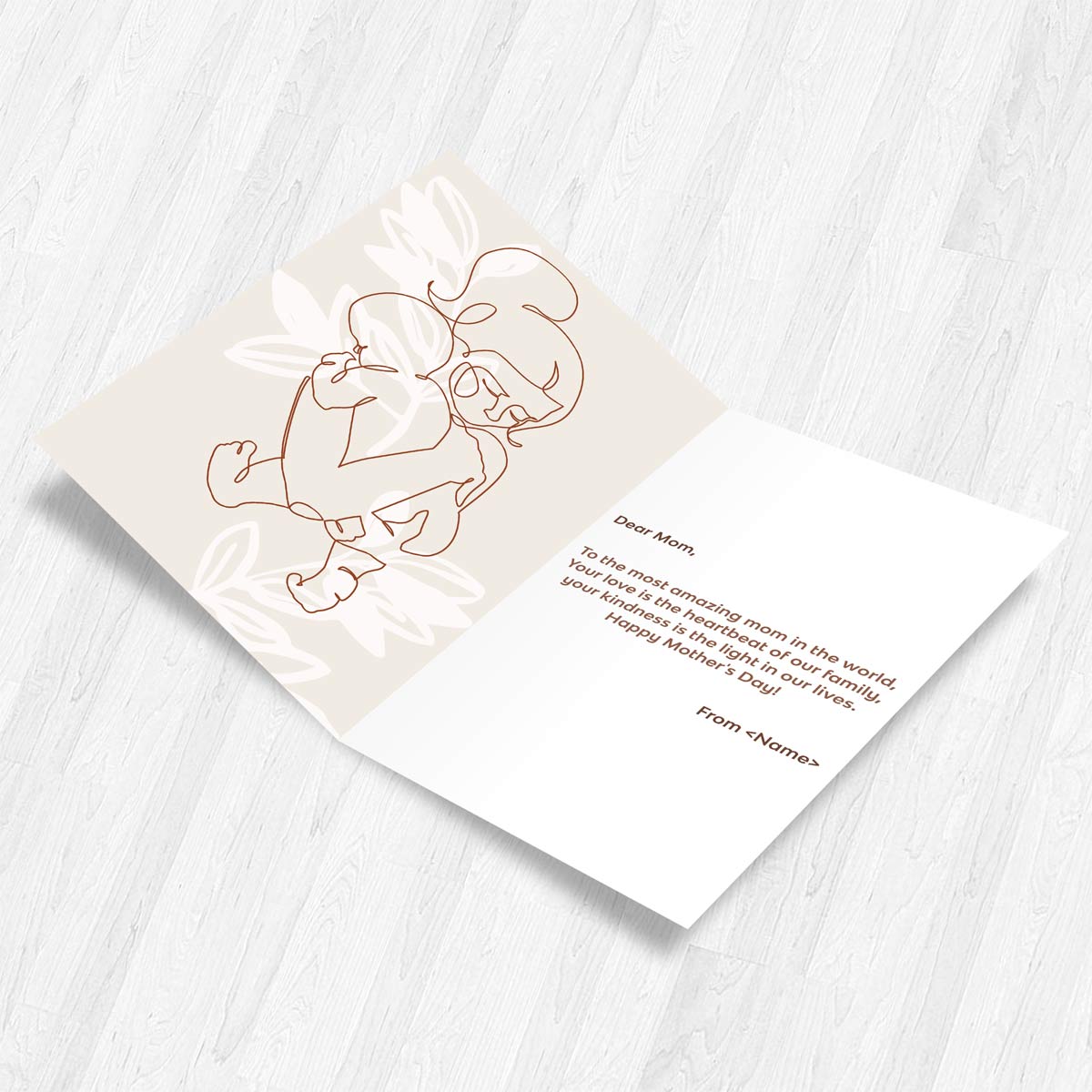 Personalized Happy Mother's Day Photo Greeting Card Gift For Mom-2