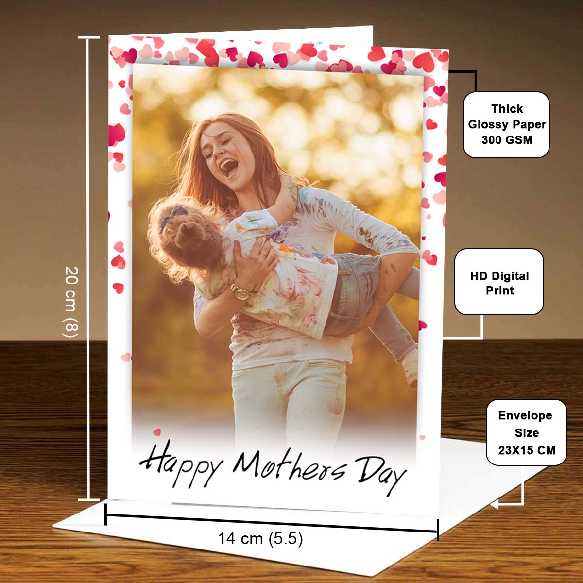 Personalized Happy Mother's Day Photo Greeting Card Gift For Mom-4